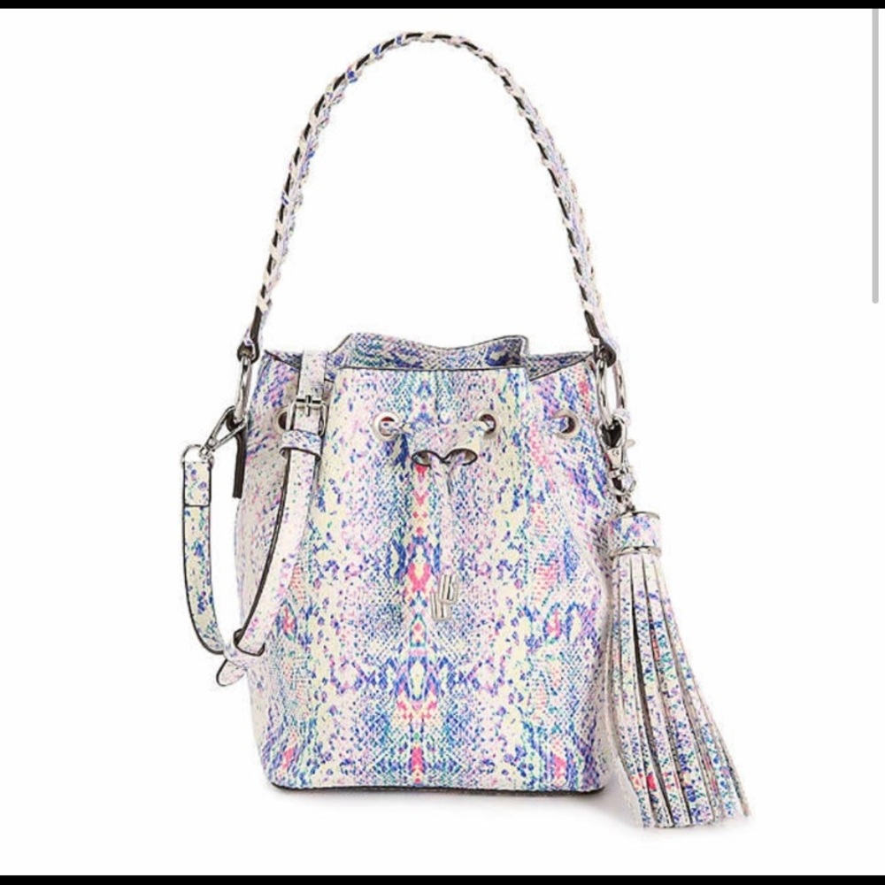 Brand New Mix No. 6 Uma Bucket Bag; Multi Color Snake Print